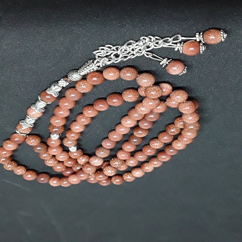 Authentic Brown Jasper (Precious Stone) Prayer Beads/Tasbih in Counts of 99
