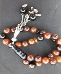 Authentic Agate (Precious Stone) Prayer Beads/Tasbih in Counts of 33